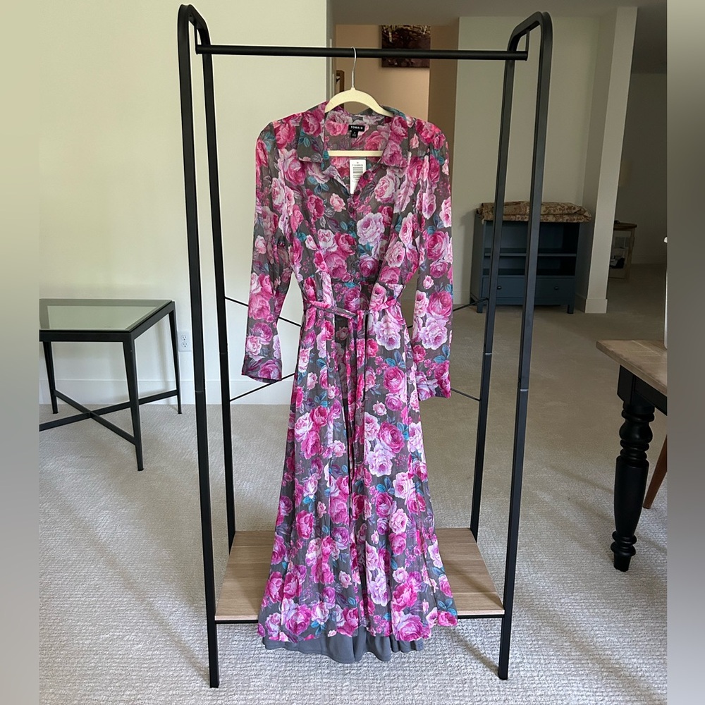 BNWT : Floral Chiffon Torrid Maxi Dress